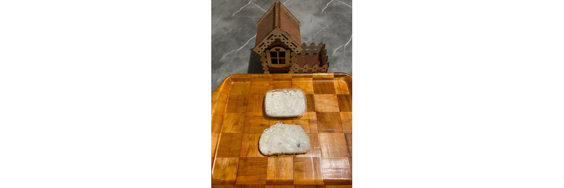 Смалец деревенский (сало + чеснок + специи)